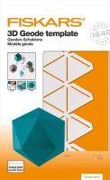 FISKARS® Stanzschablone 3D Geode Vorlage weiß