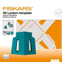 FISKARS® Stanzschablone 3D Laternen Vorlage weiß