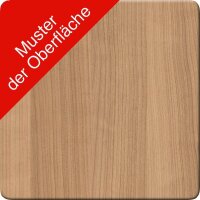ith möbel EasyT elektrisch höhenverstellbarer Schreibtisch kirschbaum rechteckig, T-Fuß-Gestell weiß 120,0 x 80,0 cm