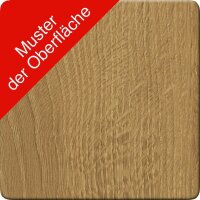 ith möbel EasyT elektrisch höhenverstellbarer Schreibtisch eiche rechteckig, T-Fuß-Gestell weiß 120,0 x 80,0 cm
