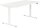 ith möbel EasyT elektrisch höhenverstellbarer Schreibtisch titanweiß rechteckig, T-Fuß-Gestell weiß 160,0 x 80,0 cm
