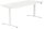 ith möbel EasyT elektrisch höhenverstellbarer Schreibtisch titanweiß rechteckig, T-Fuß-Gestell weiß 180,0 x 80,0 cm