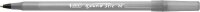 BIC Kugelschreiber Round Stic Simply schwarz/transparent, Schreibfarbe: schwarz, 60 St.