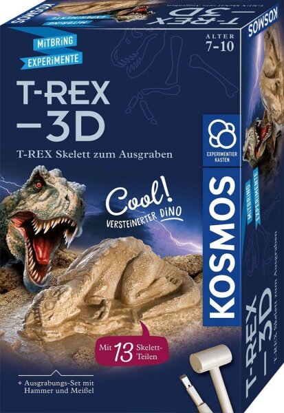 KOSMOS Ausgrabungsset T-REX  3D mehrfarbig