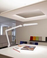 MAUL MAULcraft LED Schreibtischlampe weiß 12,9 W mit Tischklemme