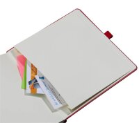 Lediberg Notizbuch unmögliches möglich machen quadratisch kariert, rot Hardcover 240 Seiten, 1 St.