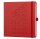 Lediberg Notizbuch unmögliches möglich machen quadratisch kariert, rot Hardcover 240 Seiten, 1 St.