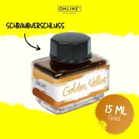 ONLINE® Tintenfass Golden Yellow 15,0 ml  ( 17130/3 )