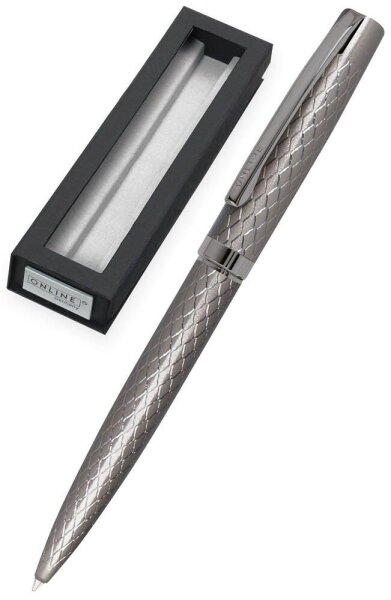 ONLINE® Kugelschreiber Eleganza Diamond silber, Schreibfarbe: schwarz, 1 St.