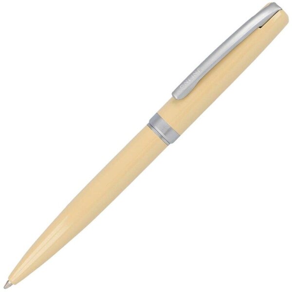 ONLINE® Kugelschreiber Retro Eleganza beige, Schreibfarbe: schwarz, 1 St.