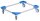 Allit Transportroller ProfiPlus blau 31,0 x 81,0 x 17,6 cm bis 300,0 kg