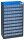 Allit VarioPlus Kleinteilemagazin schwarz, blau 30,0 x 13,5 x 52,5 cm, 1 St.