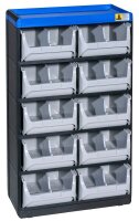 Allit VarioPlus Kleinteilemagazin schwarz, blau 30,0 x...