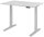 HAMMERBACHER XMKA12 elektrisch höhenverstellbarer Schreibtisch lichtgrau rechteckig, C-Fuß-Gestell silber 120,0 x 80,0 cm