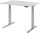 HAMMERBACHER XDKB12 elektrisch höhenverstellbarer Schreibtisch lichtgrau rechteckig, C-Fuß-Gestell silber 120,0 x 80,0 cm