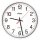 PEWETA Wanduhr weiß Kunststoff, Ø 25,0 cm