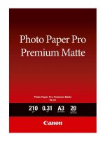 Canon Fotopapier PM-101 DIN A3 matt 210 g/qm 20 Blatt