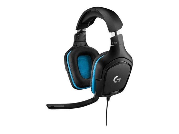 Logitech G432 Gaming-Headset schwarz, blau