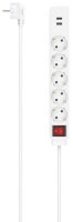 hama USB 3,4A 5-fach Steckdosenleiste mit Schalter 1,4 m...