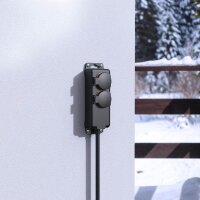 hama 2-fach Steckdosenleiste 2,0 m schwarz