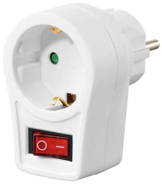 hama Steckdosenadapter mit Schalter, 1 St.