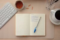 BIC Kugelschreiber Cristal Original transparent, Schreibfarbe: blau, 10 St.