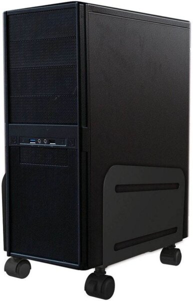 Neomounts PC-Ständer mit Rollen CPU-M100BLACK Metall schwarz