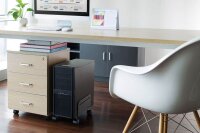 Neomounts PC-Ständer mit Rollen CPU-M100BLACK Metall schwarz