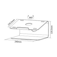 Neomounts Laptop-Ständer NSLS050 silber