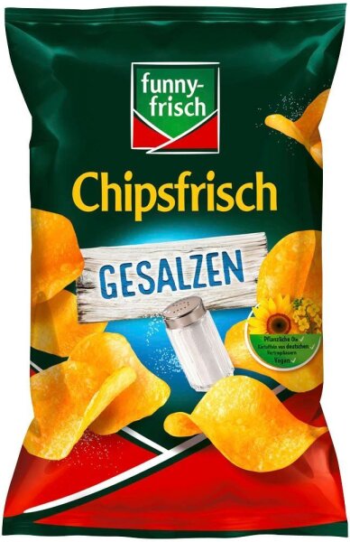 funny-frisch Chipsfrisch gesalzen Chips 150,0 g, 1 St.