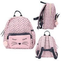 DEPESCHE Rucksack Princess Mimi Katze Kunstfaser pink