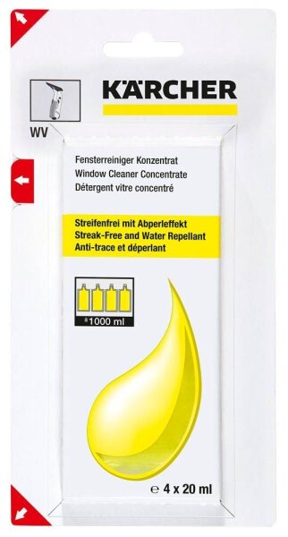 KÄRCHER RM 503 Glasreiniger-Konzentrat 4x 0,2 l, 1 Pack