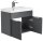 POSSEIK Badmöbel-Set 2-teilig LAGO grafit 59,9 x 35,0 x 51,0 cm