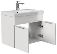 POSSEIK Badmöbel-Set 2-teilig LAGO weiß glanz 59,9 x 35,0 x 51,0 cm