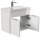 POSSEIK Badmöbel-Set 2-teilig LAGO weiß glanz 59,9 x 35,0 x 51,0 cm