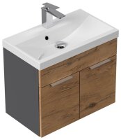 POSSEIK Badmöbel-Set 2-teilig LAGO eiche 59,9 x 35,0...