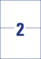 AVERY Zweckform wetterfeste Folienetiketten L4717-20 weiß 210,0 x 148,0 mm, 20 Blatt