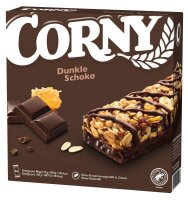 CORNY Dunkle Schoko Müsliriegel 6 Riegel, 6 St.