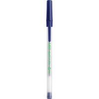 BIC Kugelschreiber Round Stic ECOlutions frostig-transparent, Schreibfarbe: blau, 60 St.