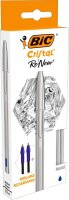 BIC Kugelschreiber Cristal ReNew metallic-silber,...