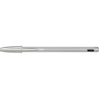 BIC Kugelschreiber Cristal ReNew metallic-silber, Schreibfarbe: blau, 1 Set