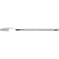BIC Kugelschreiber Cristal ReNew metallic-silber, Schreibfarbe: blau, 1 Set
