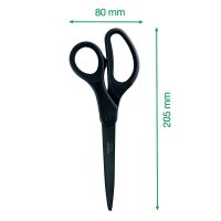 LEITZ Antihaftschere Titanium schwarz 20,5 cm