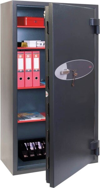 phoenix Tresor Mercury Sicherheitsstufe 2 nach EN 1143-1 mit Feuerschutz graphitgrau 86,0 x 50,0 x 163,0 cm
