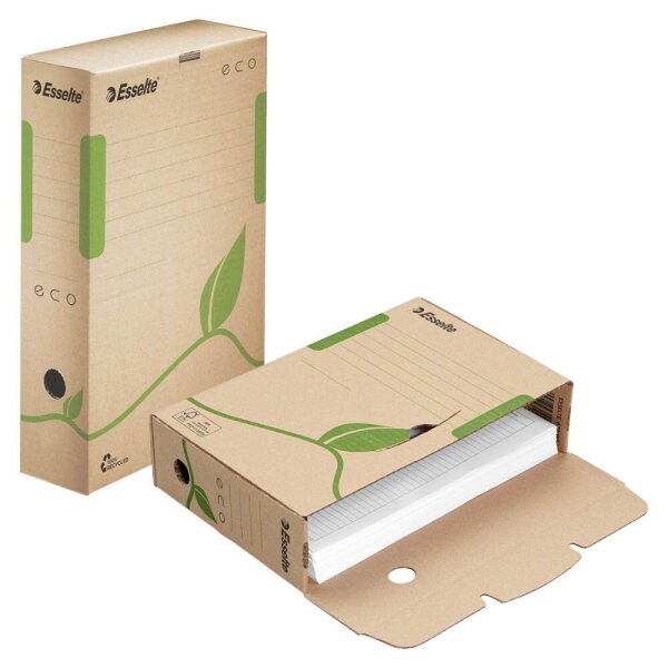 Esselte Archivboxen ECO braun 8,0 x 23,3 x 32,7 cm, 25 St.