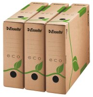 Esselte Archivboxen ECO braun 8,0 x 23,3 x 32,7 cm, 25 St.