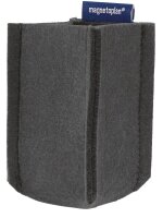 magnetoplan Stiftehalter magnetoTray SMALL grau Filz 6,0 x 6,0 x 10,0 cm