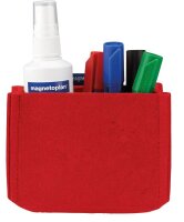 magnetoplan Stiftehalter magnetoTray medium rot Filz 13,0 x 6,0 x 10,0 cm