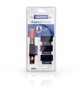 magnetoplan magnetischer Stiftehalter magnetoSleeves schwarz Filz 3,0 x 4,6 x 0,2 cm