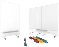 magnetoplan mobiles Whiteboard Infinity Wall 100,0 x 191,0 cm weiß emaillierter Stahl